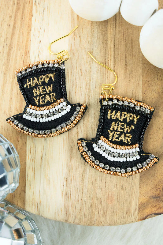 Happy New Year Earrings