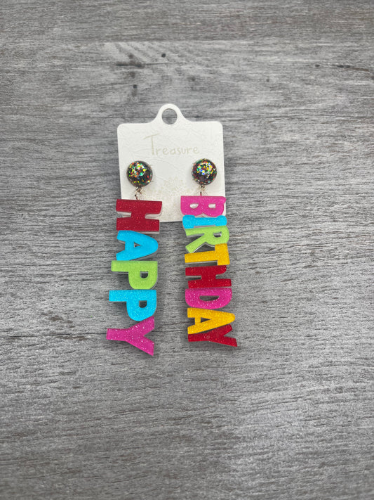 Happy Birthday Earrings