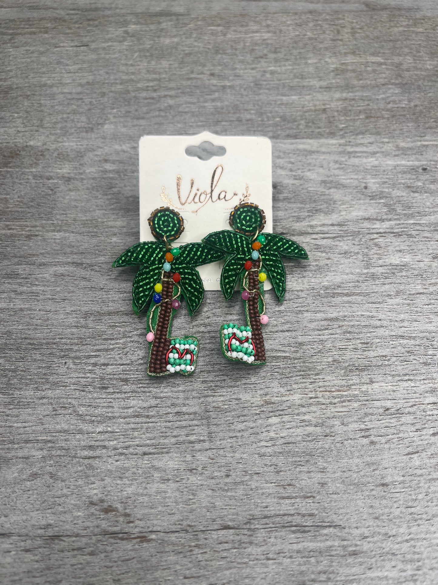 Dreaming Of The Beach on Christmas Earrings