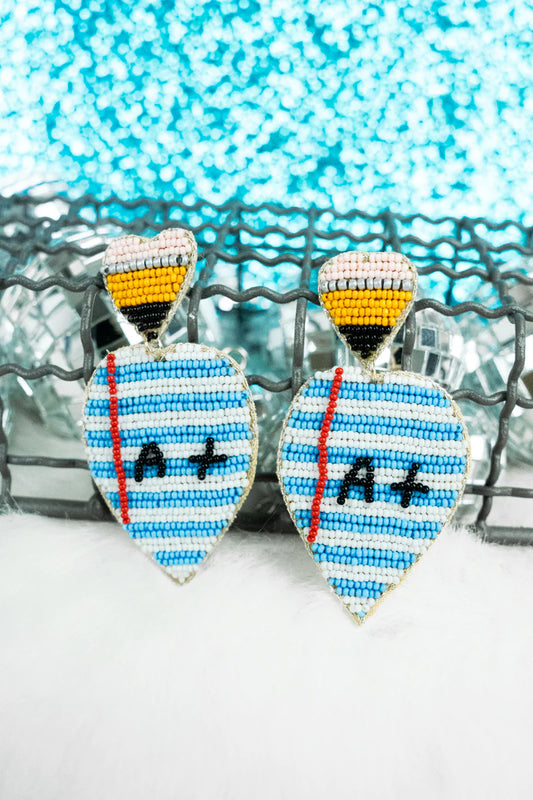 I Cannot Teach Anybody Anything; I Can Only Make Them Think Earrings