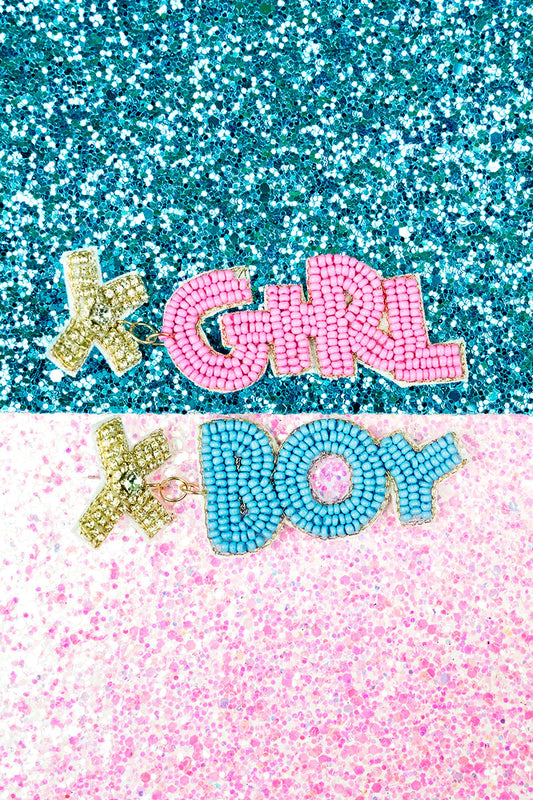 Gender Reveal Earrings {Multiple Styles Available}