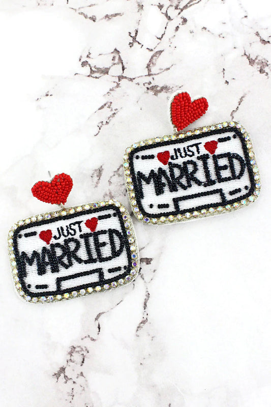 Just Married Earrings