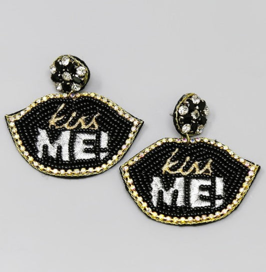 Kiss Me New Years Earrings