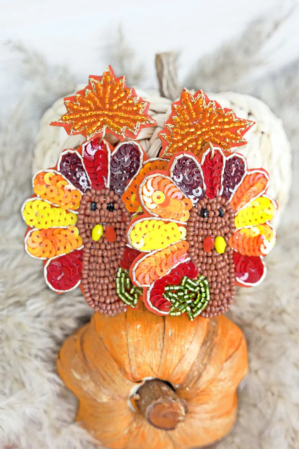 Talk Turkey To Me Earrings