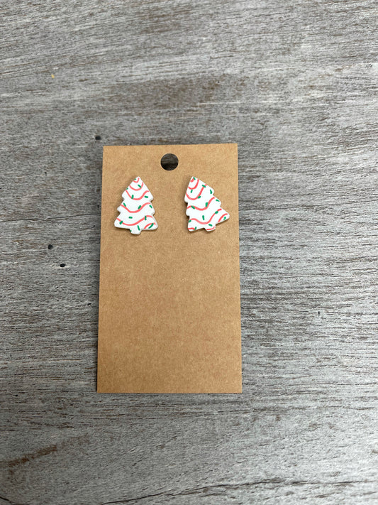 Little Debbie Clay Earrings