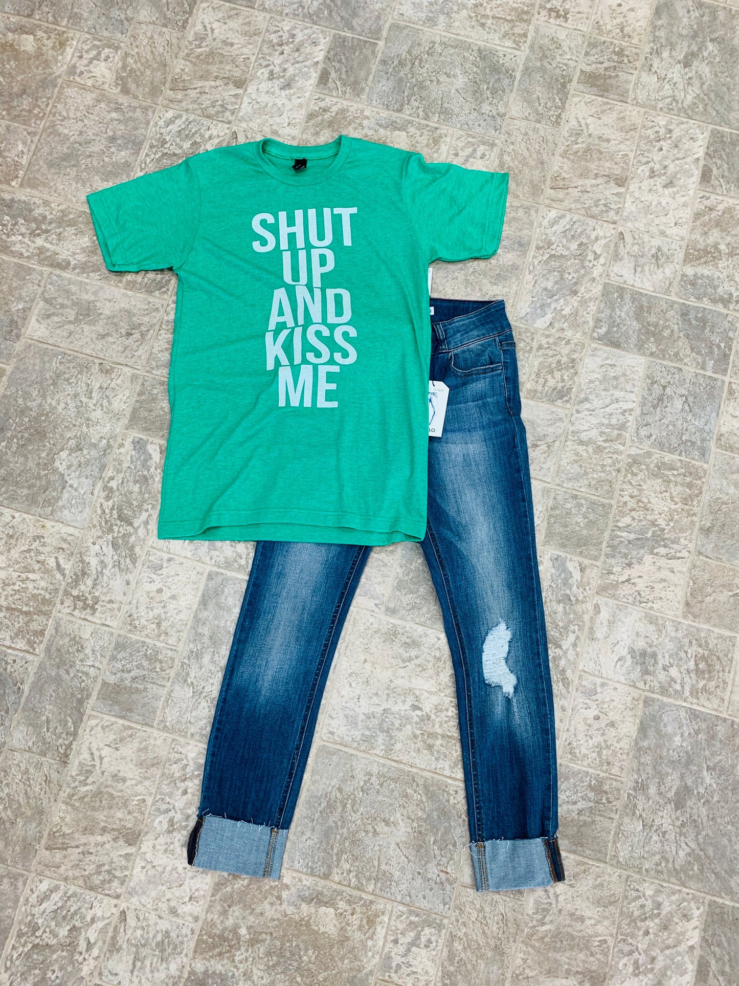 Shut Up & Kiss Me St. Patty's T-Shirt {Regular & Plus}*