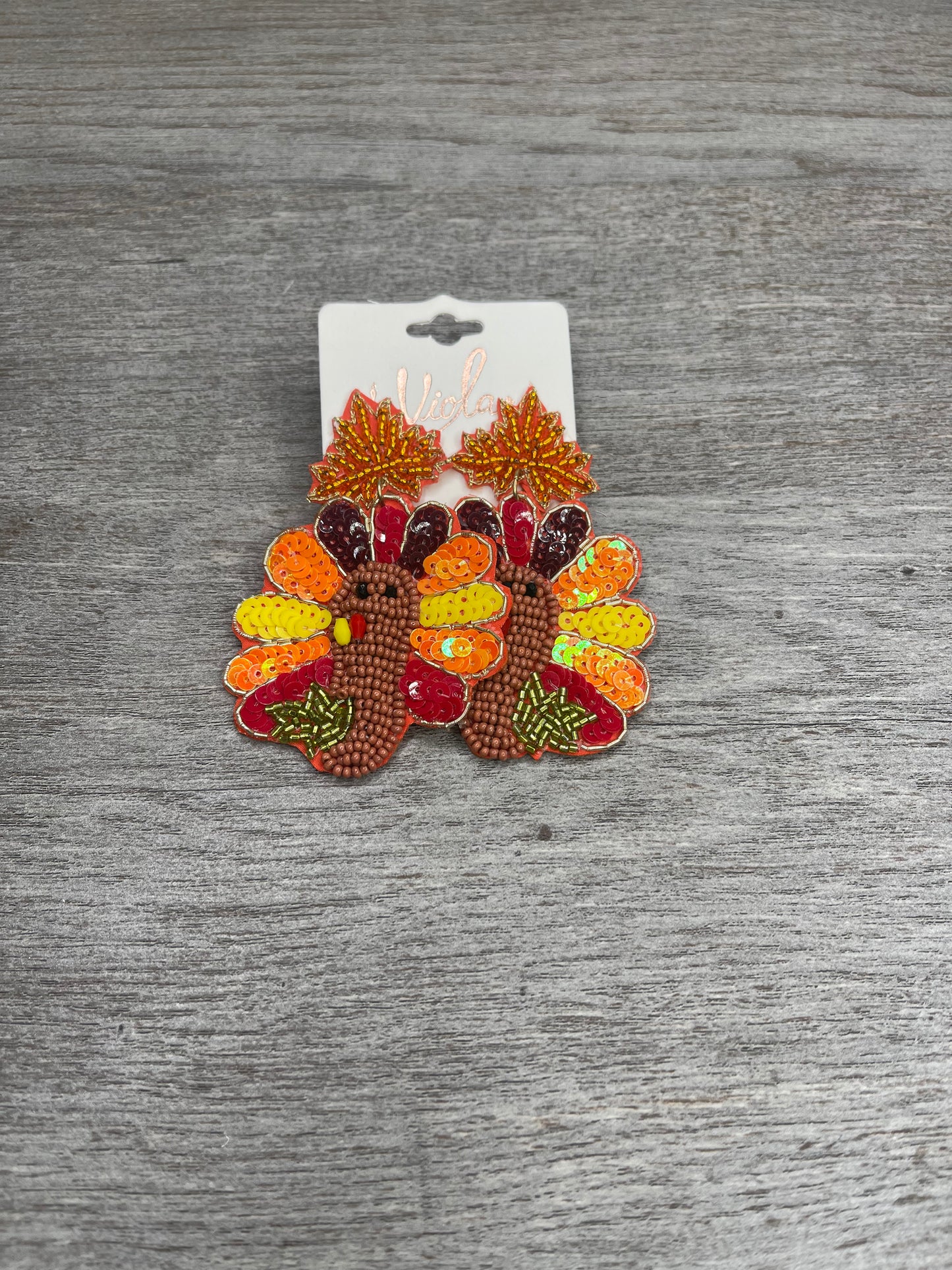 Talk Turkey To Me Earrings