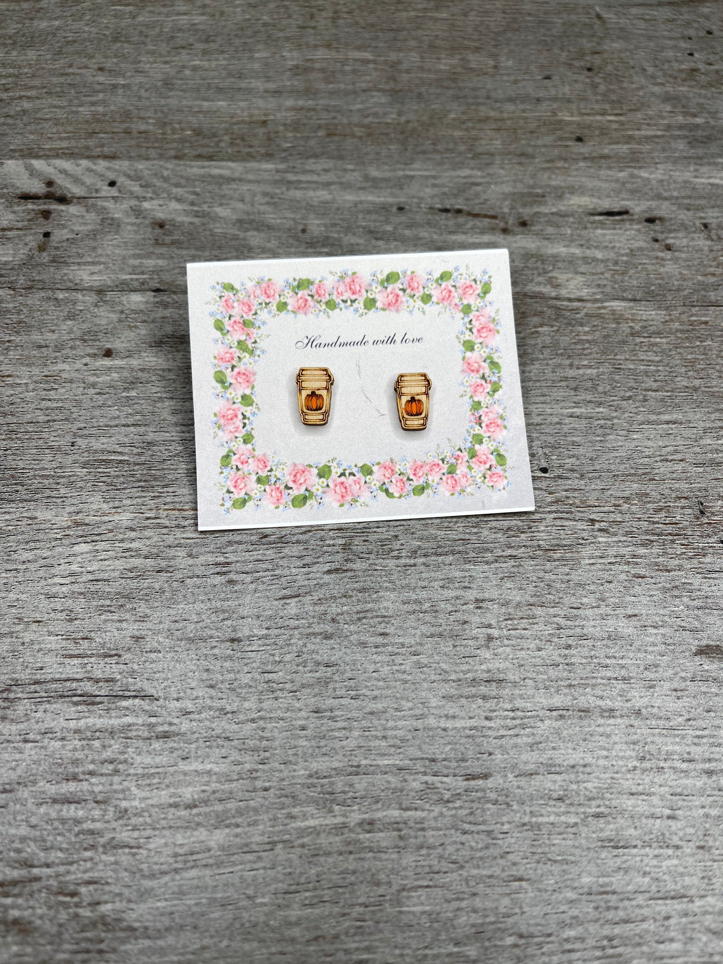 Wooden Stud Earrings {Multiple Styles Available}