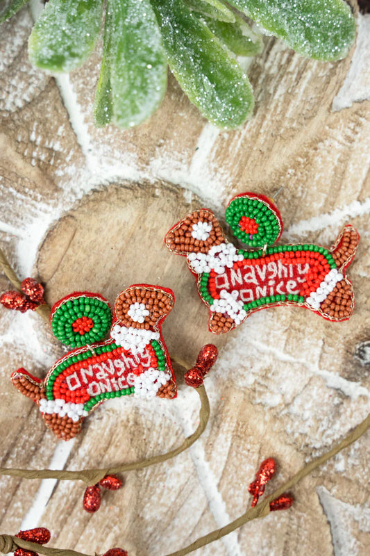Naughty Or Nice List Earrings