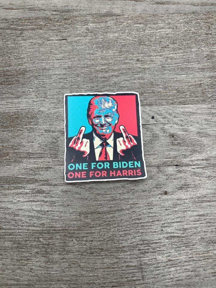 One For Biden & Harris Sticker