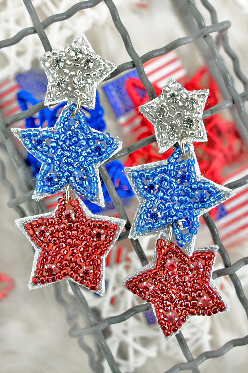 Patriotic Star Earrings