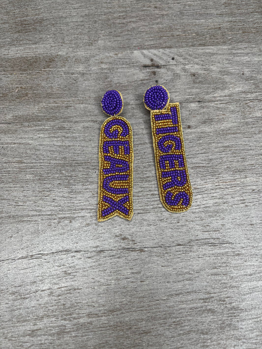 Geaux Tigers Earrings