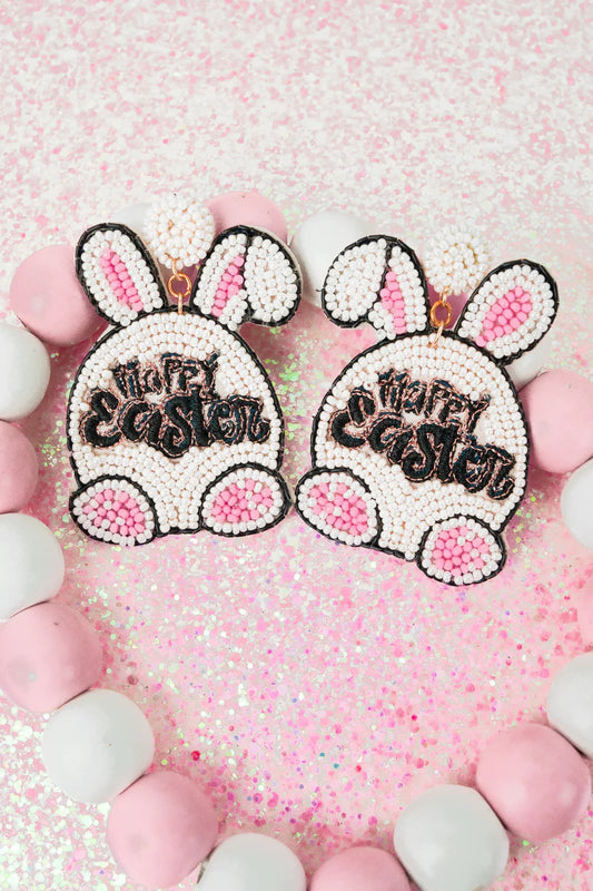 Happy Easter Bunny Earrings {Multiple Styles Available}