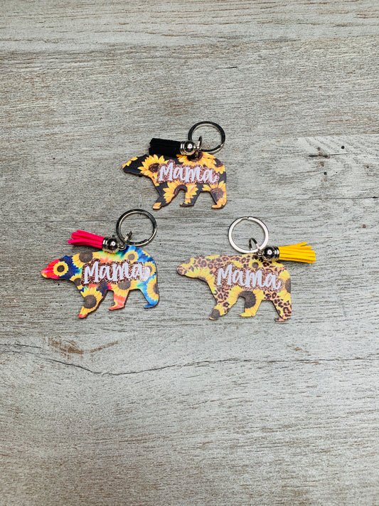 Mama Bear Acrylic Keychain {Multiple Styles Available}