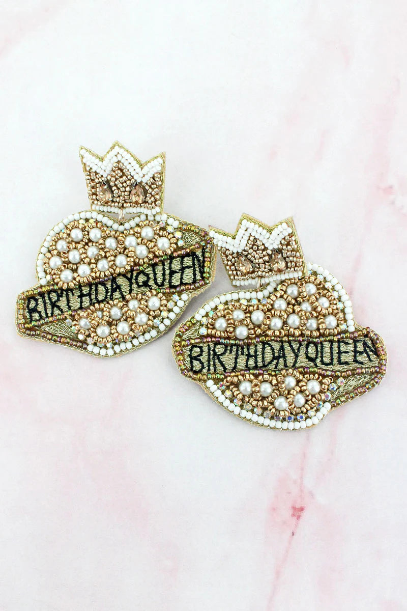 **Birthday Queen Earrings {Multiple Styles Available}