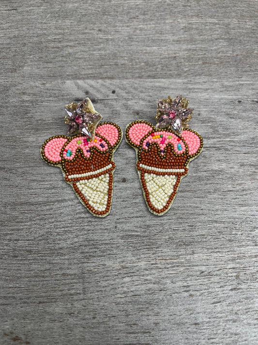 Mouse Ears Treat Earrings