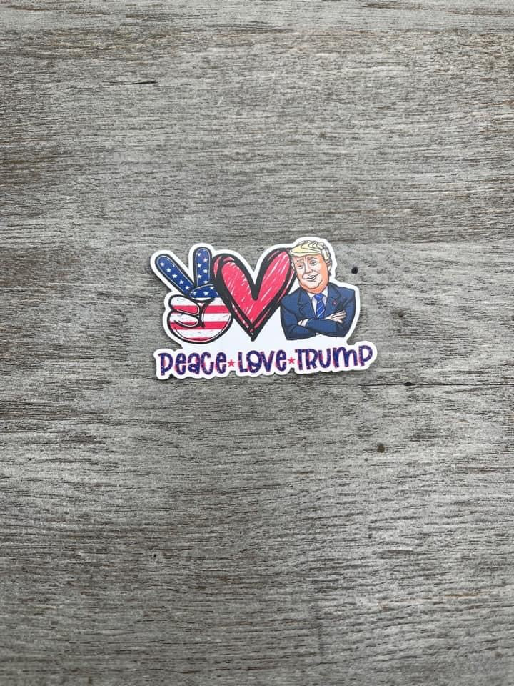 Peace Love Trump Sticker