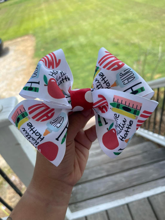 Back To School Bow