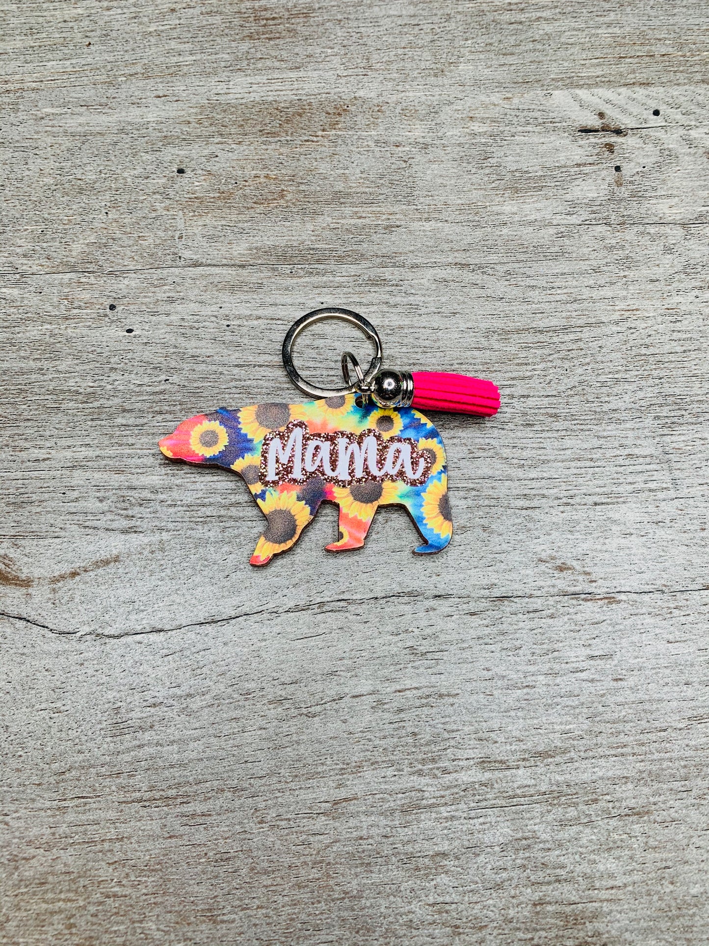 Mama Bear Acrylic Keychain {Multiple Styles Available}