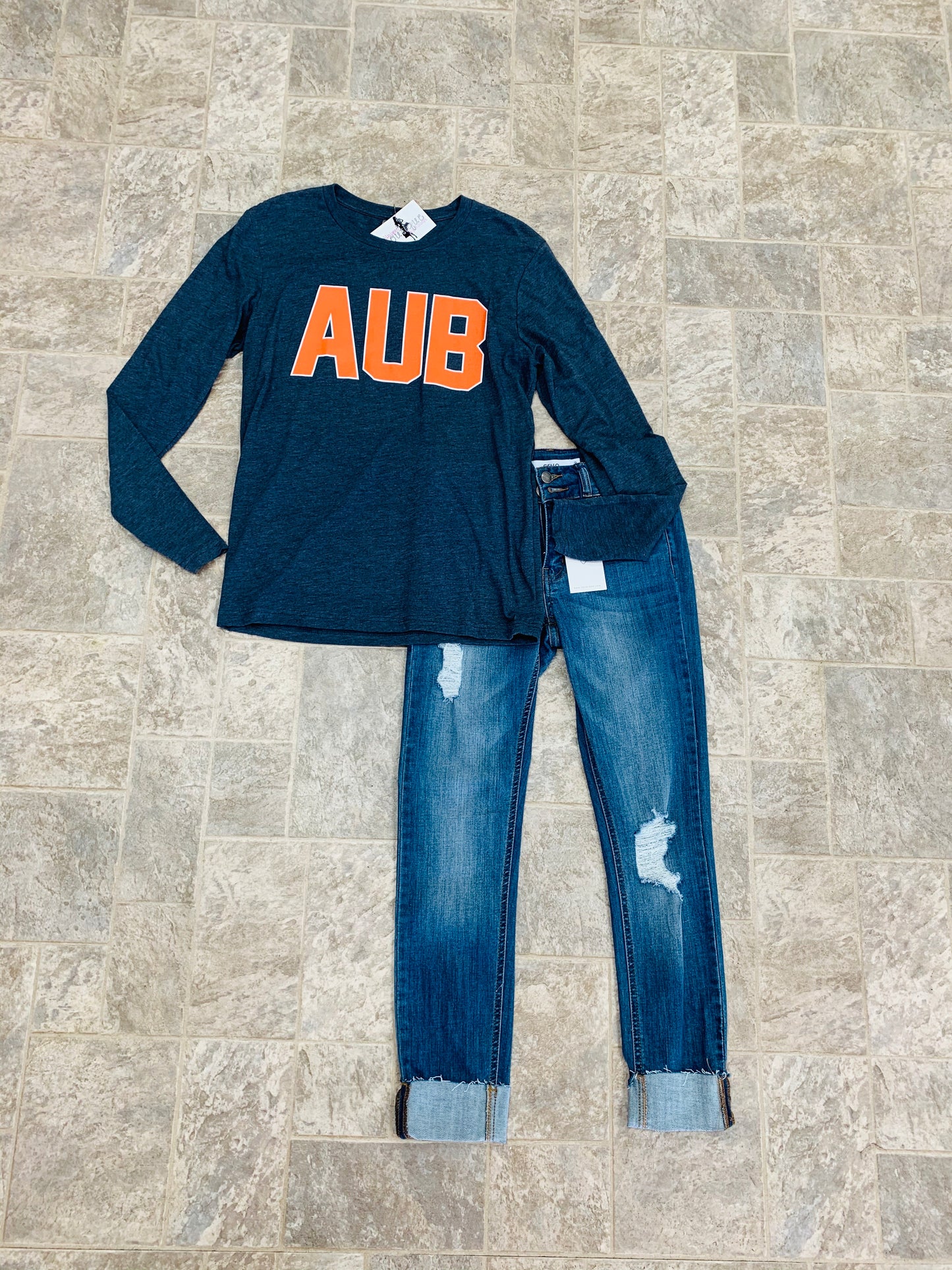 Team Shirt Auburn Long Sleeve {Regular & Plus}