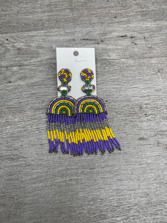 It's Mardi Y'all Earrings