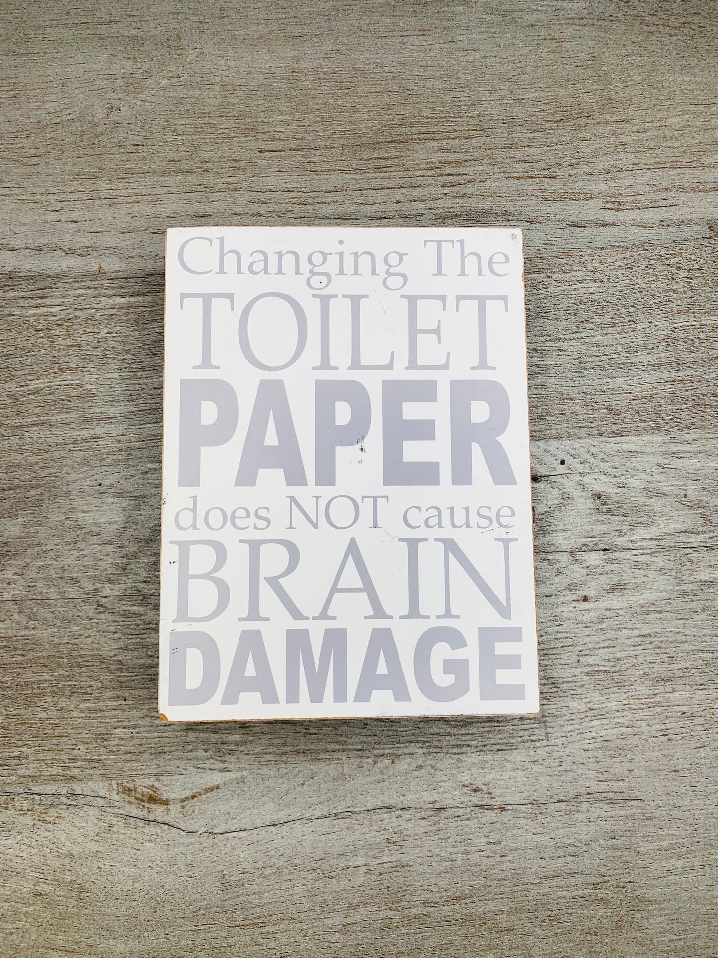 Changing Toilet Paper Sign