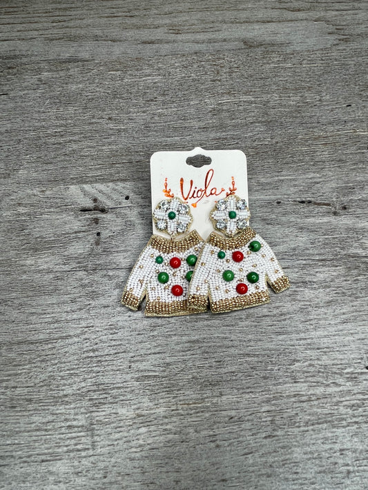 Too Cute To Wear Ugly Sweaters Earrings