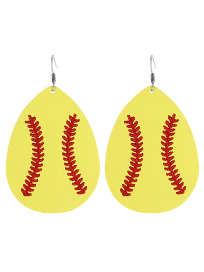 Stitched Sports  Earrings {Multiple Styles Available}